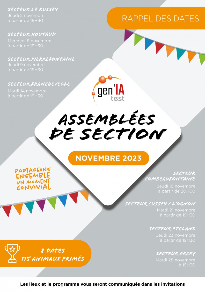 Assemblées de section 2023