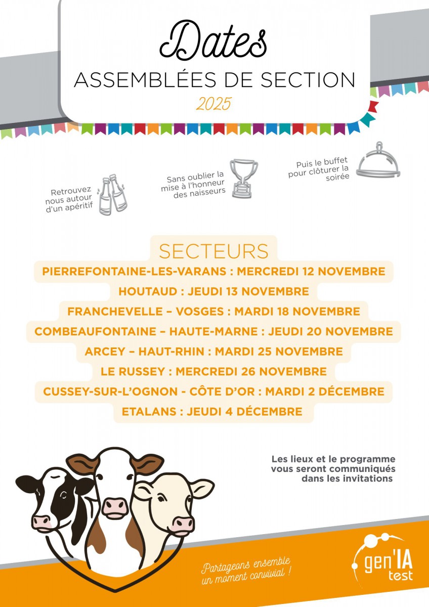 Assemblées de section 2025