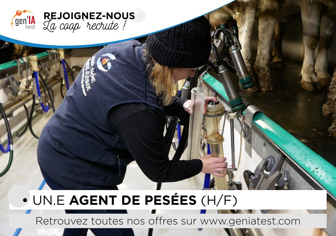 GEN'IAtest recrute un agent de pesées (H/F)