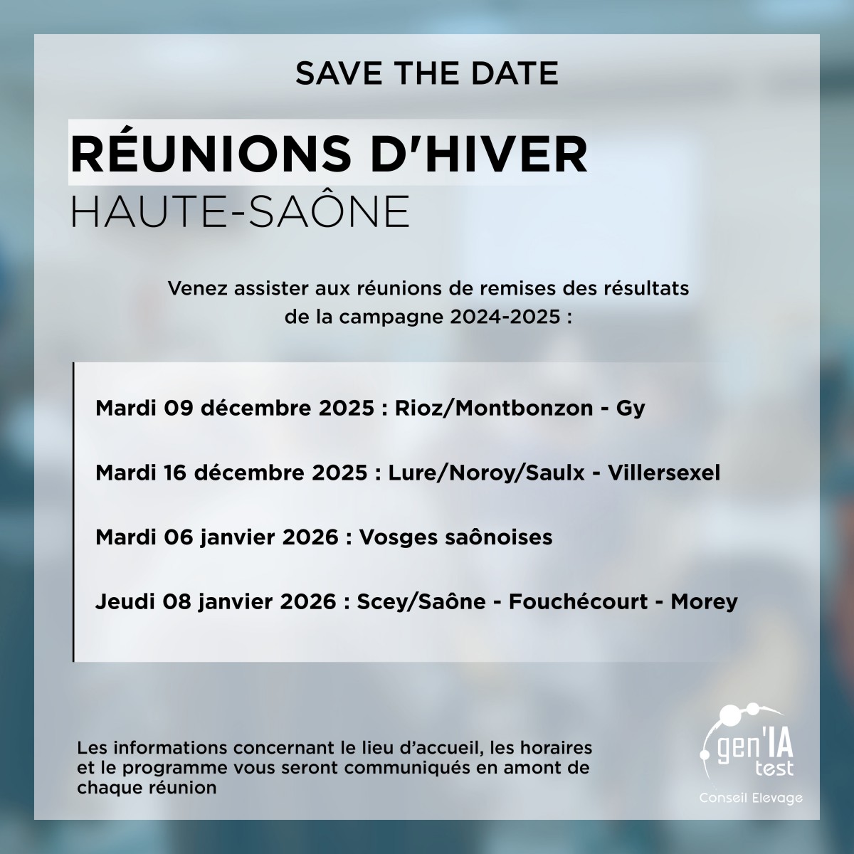 Réunions d'hiver de Haute-Saône