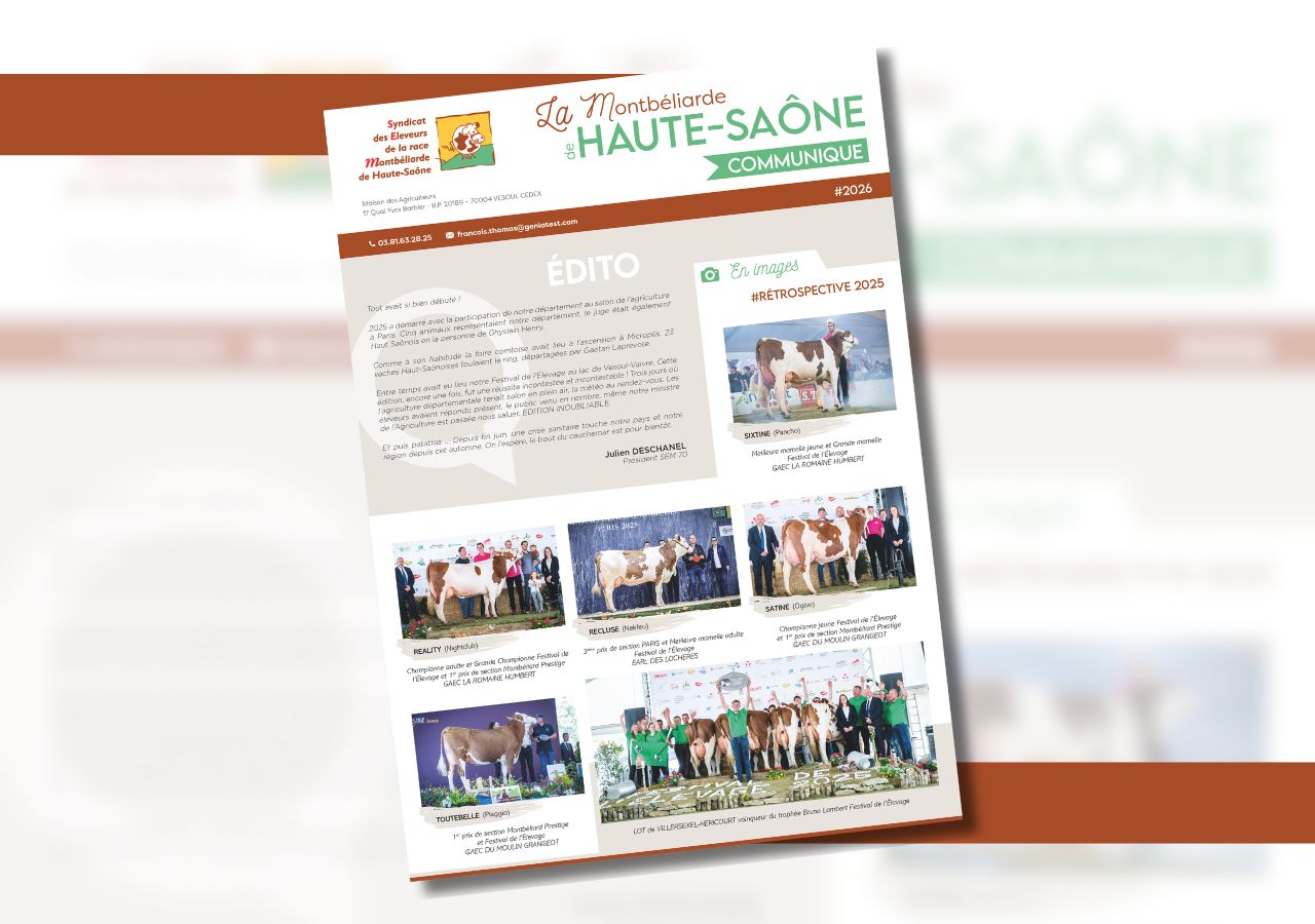 La Montbéliarde de Haute-Saône communique
